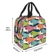 thumbnail image 2 of Pofeuu Lantern Koi Fish Print Lunch Bag Lunch Box Large Capacity Insulated Lunch Bag for Adult, Leakproof Reusable Lunch Tote Bags for Work, 2 of 5