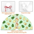 thumbnail image 4 of Lsque Avocado Print Christmas Tree Skirt, Tree Skirt with Ties or Velcro, Perfect for Holiday Decorations, Halloween, and New Year-48", 4 of 7