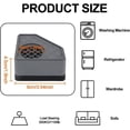 thumbnail image 4 of 4 Pcs Anti Vibration Pads for Washing Machine, Washer and Dryer Pedestals High Friction Hard Wearing Square Rubber Foot, Noise Reducing & Non Slip Mat Floor Protects (Increase 1.8"), 4 of 7