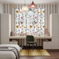 thumbnail image 6 of Curtains 63 Inch Length 2 Panels, Spring Floral Grommets Window Treatment Curtain, Watercolor Leaf Summer Botanical Thermal Curtains Drapes for Living Room/Bathroom, 6 of 9
