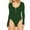 Green, variant on WMTBSRSW Tummy Control Bodysuit for Women Half Zipper Long Sleeve Bodysuits Tops Scoop Neck Body Suit Basic Going Out T Shirt Tops