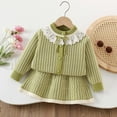 thumbnail image 2 of Zshosam Fall Outfits for Girls Toddler Baby Girl Outfit Embroidery Long Sleeve Sweatshirt Tulle Skirt Set Fall Winter Clothes Size 2T 3T,(Green 2-3 Years), 2 of 5