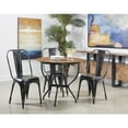 thumbnail image 4 of Coast To Coast Imports Burnished Black Metal Chairs (Set of 2), 4 of 10