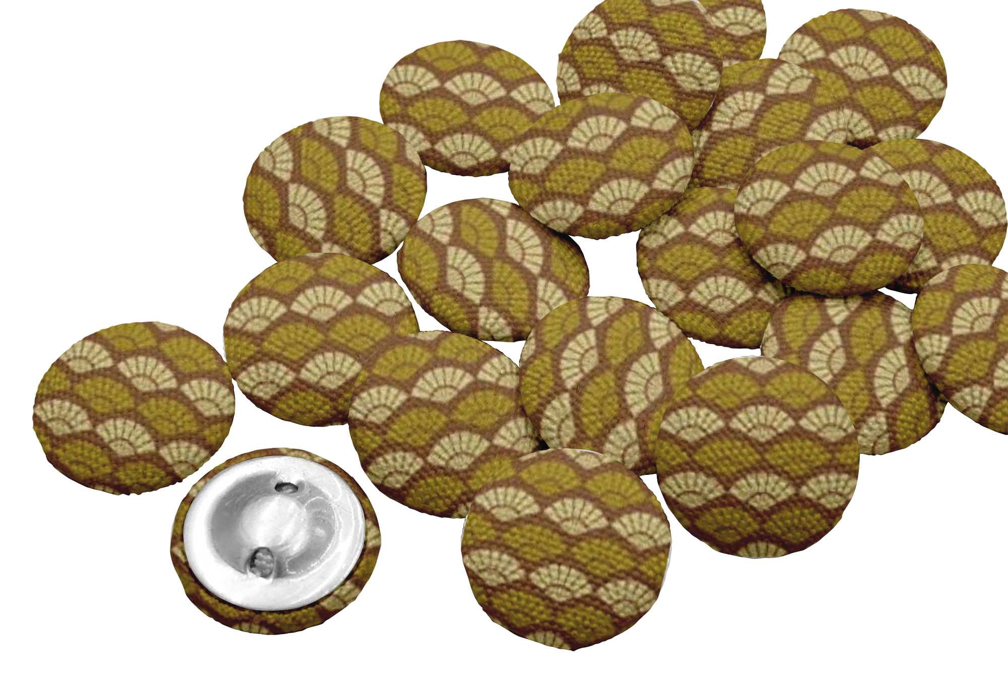 IBA Indianbeautifulart Brown Seamless Damask Decorative Buttons For ...