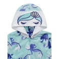 thumbnail image 2 of Wonder Nation Girls Super Soft Hooded Pajama Blanket Sleeper, Sizes 4-18 & Plus, 2 of 2