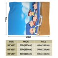 thumbnail image 3 of Flannel Light Weight Blankets Quilts Air conditioning Blankets Vertical Crayon Shinchan, 3 of 6