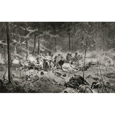 The Last Stand Of Major Allan Wilson On The Shangani River Matabeleland During The First Matabele War In 1893 After The Painting By Allan Stewart From The Book South Africa And The Transvaal War