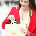 thumbnail image 6 of Purse with Zinc Alloy Jaws - 4.3x4.7 in/11x12 cm Size - DurableCompact and Convenient Storage Solution - Ideal for Everyday Use - Sleek Design for Organized on-the-Go Essential Accessoryy, 6 of 7