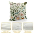 thumbnail image 4 of GOSMITH  Spring Pillow Covers Wild Flowers Botanical Plants Butterfly Decor for White Throw Pillows Covers Outdoor Farmhouse Pillow Covers Decor Couch Living Room, 4 of 5