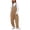 Khaki, variant on Bib Overalls Women Solid Color Boho Streetwear Rompers Summer Baggy Pants With Pockets Beige L