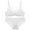 White, variant on Lace Lingerie for Women Comfortable and Breathable Gathered Oversized Bra Set Bras Sets for Women Plus Size Garter Belt Women's Bras Sets Pearl Panties Plus Size Black 34/75C