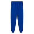 thumbnail image 3 of YAYUBA Girl's Joggers Cinch Bottom Sweatpants with Pockets | Soft Cotton, elastic waist, Cinch bottom hem, Back To School Outfits, Blue, 2-3 Years, 3 of 3