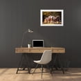 thumbnail image 3 of PHBurchett 32x23 White Modern Wood Framed Museum Art Print Titled - Sunlit Horses III, 3 of 4