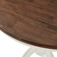 thumbnail image 5 of Round Dining Table - 42" Antique White Pedestal Table - Farmhouse Kitchen Table for 4, 5 of 8