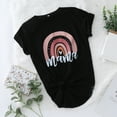 thumbnail image 2 of TAIAOJING Mommy and Me Matching Shirt Mommy T Sleeve Family Summer Short Tee Me For Women Blouse And Shirt Tops Clothes Casual Outfits Rainbow, 2 of 9
