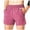 Pink, variant on fatyb Athletic Shorts with Zipper Pockets for Men Elastic Waist Running Shorts Mens Workout Gym Shorts