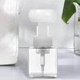 thumbnail image 3 of Dispensador de jabón líquido de 250 ml, botella de plástico con forma de flor, con bomba de espuma, vacía, para almacenamiento, para viajes, transparente., 3 of 9