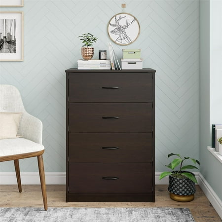 Mainstays Classic 4 Drawer Dresser Multiple Colors Walmart Com