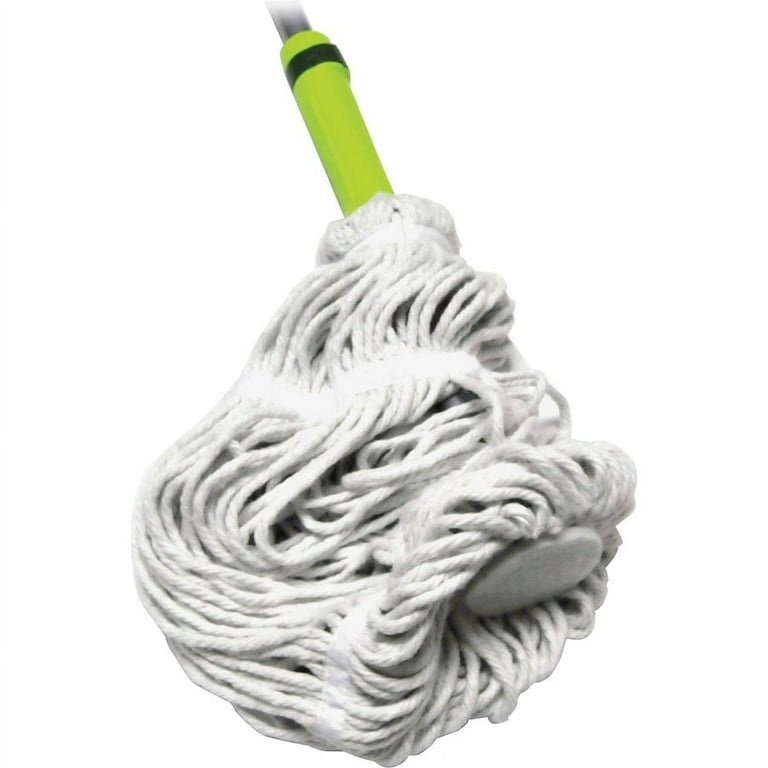 Miller's Creek Cotton Twist Mop - Sponge Head - Looped Ends, Ergonomic Handle, Lightweight - 1 Each - Blue Miller's Creek Cotton Twist Mop - Sponge Head - Looped Ends, Ergonomic Handle, Lightweight - 1 Each - Blue
