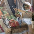 thumbnail image 5 of Christmas Sheer Curtains 96 Inches Long 2 Panels Set, Window Sheer Curtains for Living Room/Bedroom, Farmhouse Christmas Wreath Horse Winter Light Filtering Rod Pocket Curtain 52'' x 96'' x 2, 5 of 7