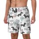 thumbnail image 1 of Balery Dachshund Dog Puppy Bañador para hombre, shorts de playa de secado rápido con entrepierna y forro de compresión-3X-Large, 1 of 6