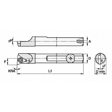 

Widia Indexable Boring Bar 0.8500 Carbide SCBI75065L