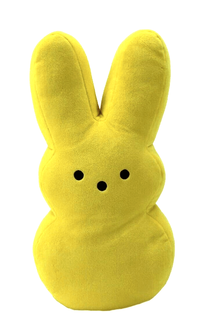 Peeps Plush Easter Bunny Rabbit Yellow W Polka Dots 17” Stuffed Spring 2021 for sale online 