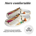 thumbnail image 6 of KLL Black African Woman Pattern Adult Unisex Cozy Slippers,Fuzzy Slip-on Slippers TPR Sole Slippers Comfort Plush Home Footwear for Indoor & Outdoor-39/40, 6 of 7