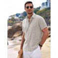thumbnail image 3 of Coshow Mens Button Down Dress Shirts Business Casual Long Sleeve Wrinkle Free Blouses, 3 of 8