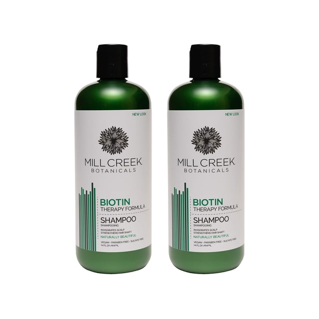 Mill Creek Biotin Shampoo 14 onzas líquidas (paquete de dos)