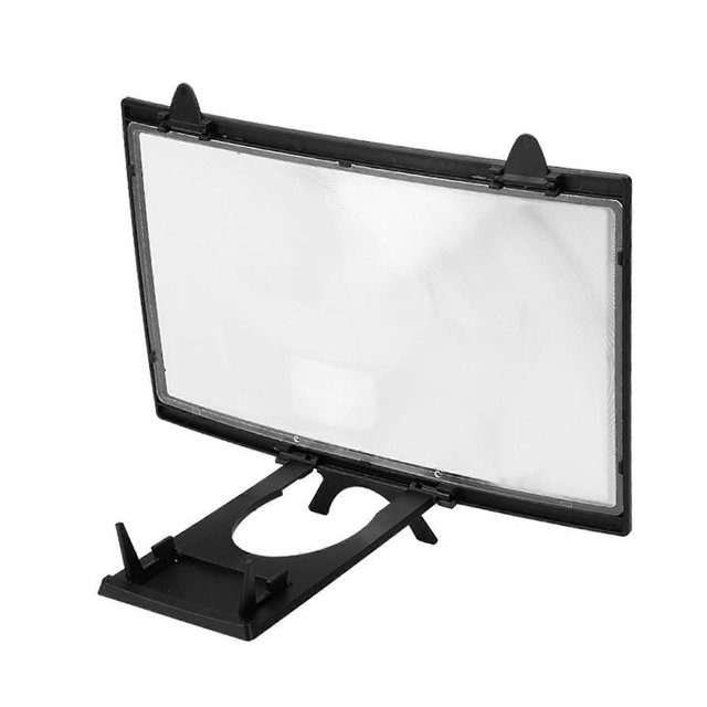 Phone Screen Magnifier Foldable Highly Clear Lens Portable 12 Inch Curved Phone Screen Amplifier Holder compatible Watching Video