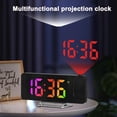 thumbnail image 5 of Reloj de Proyección Digital LED Espejo Rotación de 180° Pantalla Grande Fecha Hora Temperatura Reloj Despertador Electrónico para Dormitorio-A, 5 of 5