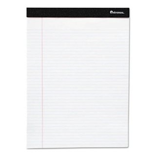 Universal Colored Perforated Note Pads, Narrow Rule, 5 x 8, Orchid, 50  Sheet, Dozen 