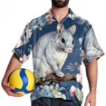 thumbnail image 4 of Tmall Men's Short Sleeve Button Down Hawaiian Shirts for Summer Beach Casual Printed Style, 4 of 6