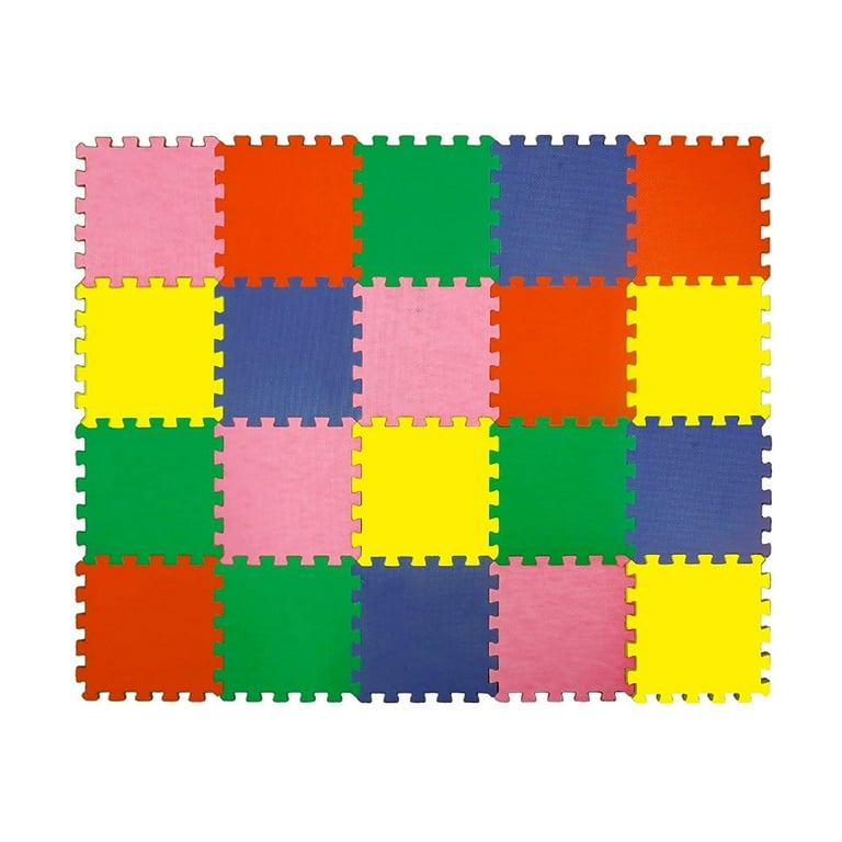 Angels 20 XLarge Foam Mats Toy ideal Gift, Colorful Tiles Multi Use, Create  & Build A Safe PLay Area Interlocking Puzzle eva Non-Toxic Floor for