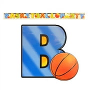 Basketball Letter Party Banner, 8.5ft, New