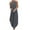 Gray, variant on IROINNID Wedding Guest Dresses for Women Semi Formal Evening Night Casual Homecoming Dress Cotton And Linen Round Neck Plain Sleeveless Printed Split Dress Elegant Halter Dress,Black