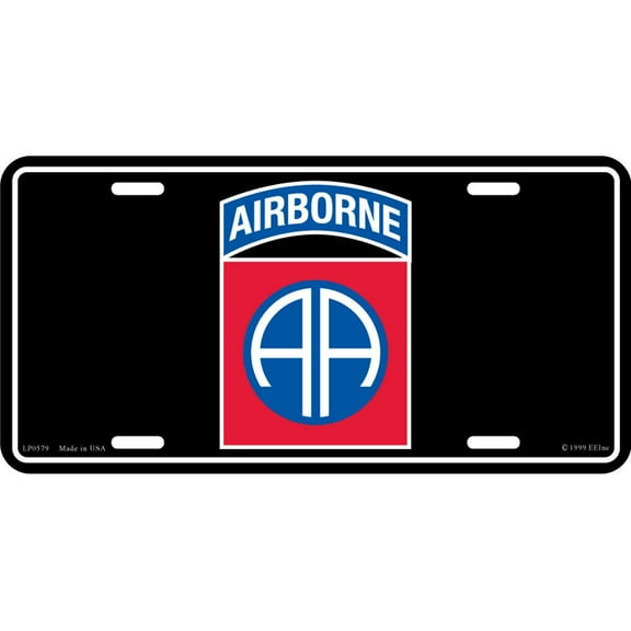 U.S. Army 82nd Airborne License Plate