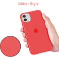 thumbnail image 4 of IBAOLEA Étui en Cristal Pailletée Compatible avec iPhone 11, Étui de Protection Transparente et Antichoc pour Femmes Filles (6.1 Pouces) 2019 Rouge Pailleté, 4 of 7