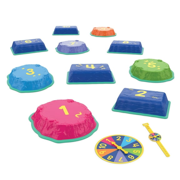 Educational Insights Hop to 10 Stepping Stones Balance and Counting Set, Preschool Math Learning Toys, Ages 3 and up