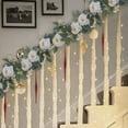 thumbnail image 7 of KOYPTL Artificial Flower Garland Christmas Decorations 6FT Realistic Greenery Vines Garlands with Roses,Fake Eucalyptus Garland for Wedding Party Centerpiece Table Wall Indoor Outdoor Home Decor, 7 of 7