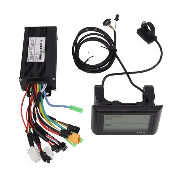 Kit controlador de motor de bicicleta eléctrica, 26 A CC, 24 V, 36 V, 48 V, disipación de calor, panel LCD, controlador sin escobillas para bicicleta