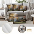 thumbnail image 6 of Fall Forest Outdoor Waterproof Pillow Covers, Country Pastoral Trees Cabin Nature Scenery Decorative Square Throw Pillowcase Sofa Cushion Sham for Patio/Couch/Chair, 20"x20" 2 Pack, 6 of 8