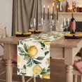thumbnail image 2 of Spring Lemon 120 Inch Table Runner, Summer Flower Leaf Branch Nature Fruit Farmhouse Dresser Scarf Cotton & Linen Tablerunner for Dining/Kitchen Island/Holiday Party Décor 13" x 120", 2 of 9
