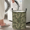 thumbnail image 4 of Goofa Green Snake Skin Printed Circular Hamper,Laundry Basket with Handles,Storage Baskets Foldable,Large Capacity Laundry Hamper-Medium, 4 of 8