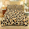 thumbnail image 2 of ZIATUBLES Leopard Printed Soft Duvet Cover Set, Queen Size Comforter Cover Set of 3, Comfortable Breathable Bedding with Zipper Closure (1 Duvet Cover, 2 Pillowcases), 2 of 8