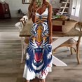 thumbnail image 3 of Tiger Animal Graffiti Fine Art Sleeveless Dress Summer Dress Woman 2025, 3 of 7
