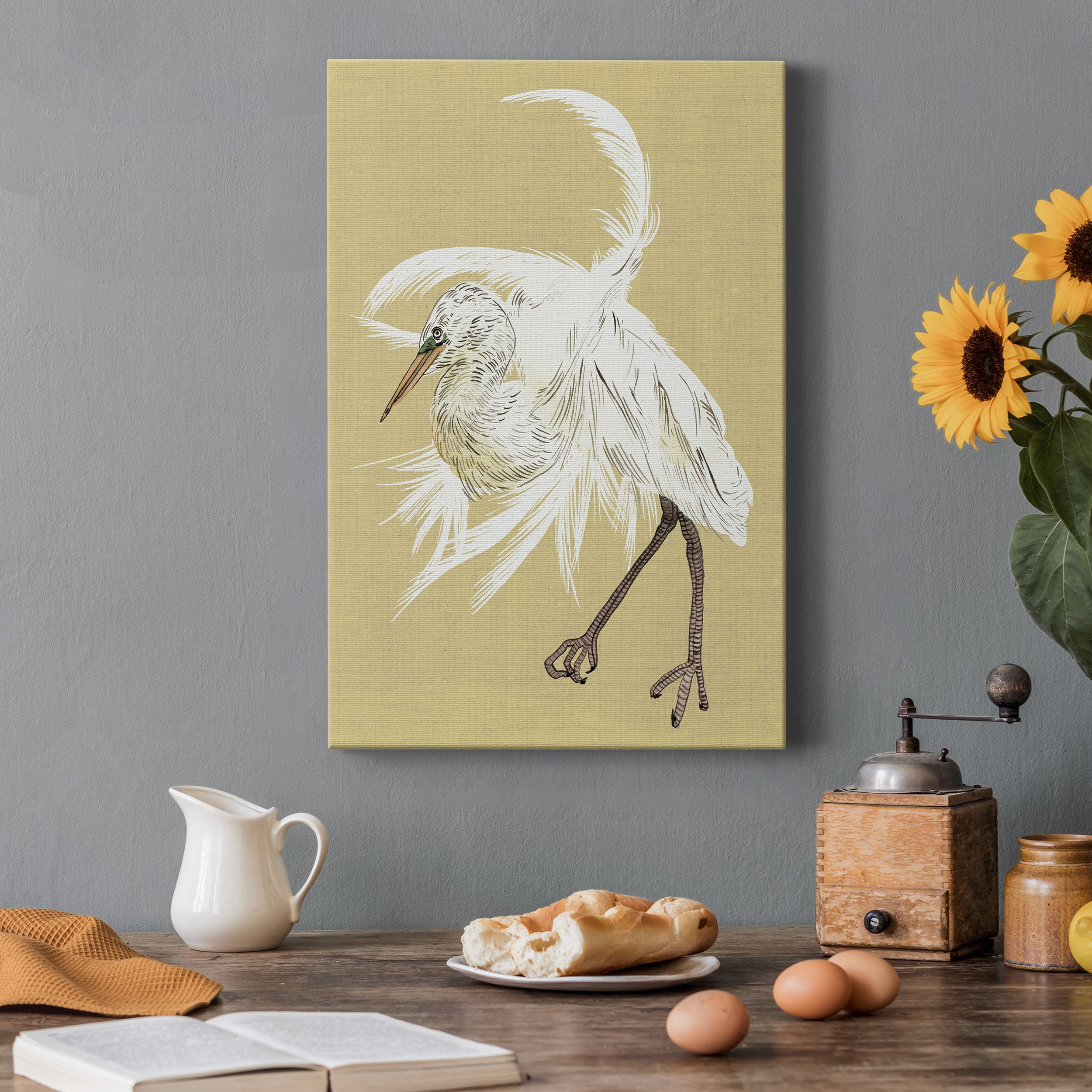 Heron Plumage VI Premium Gallery Wrapped Canvas - Ready to Hang