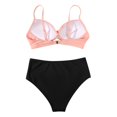 thumbnail image 4 of Mejor Belleza Mujer Traje de Baño de Moda Aumentar el tamaño 2 Piezas Tankini Tops de Bikini y Partes de Abajo Multicolor S, 4 of 4