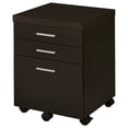 thumbnail image 5 of Skylar 3-drawer Home Office Mobile File Cabinet Cappuccino, 5 of 12